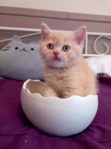 United, mâle British shorthair crème smoke - DISPONIBLE